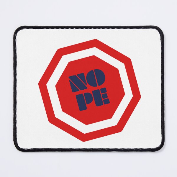 Item preview, Distressed Red Octagon Nope Icon designed and sold by Creatby7030.