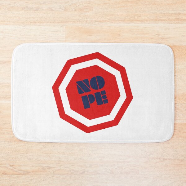 Item preview, Distressed Red Octagon Nope Icon designed and sold by Creatby7030.