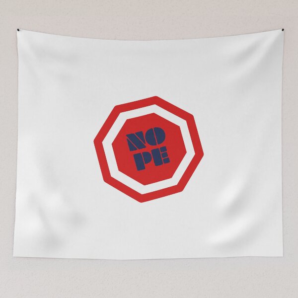 Item preview, Distressed Red Octagon Nope Icon designed and sold by Creatby7030.