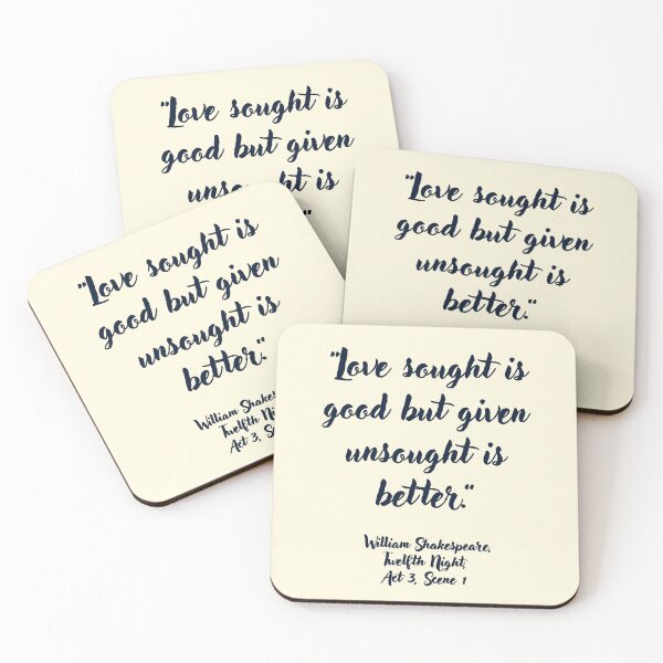 Item preview, Fleek Shakespeare Quote from Twelfth Night designed and sold by CharlottePlaceArt.