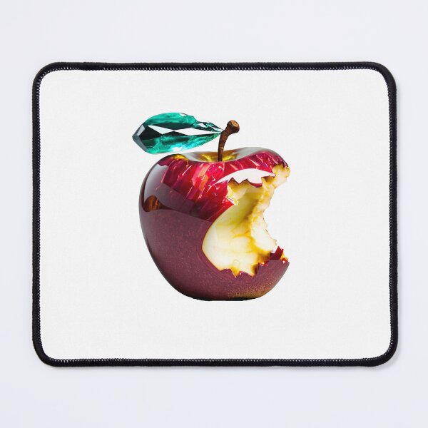 Item preview, The forbidden Fruit Now in 4K: Glassy Bitten Apple designed and sold by MiHijoDesign.