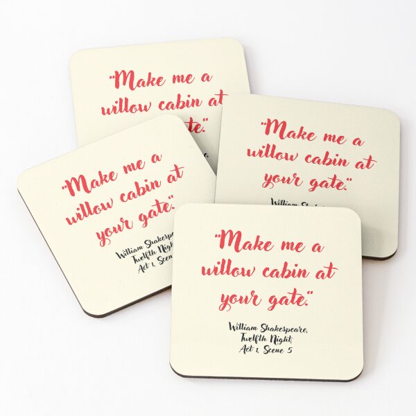 Item preview, Sick Shakespeare Quote from Twelfth Night designed and sold by CharlottePlaceArt.