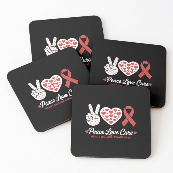 Item preview, Peace Love Cure Heart Disease Awareness Men Women Kids CHD designed and sold by VENOM0RIOT.