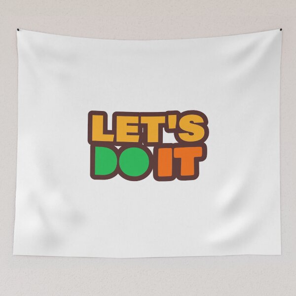 Item preview,  Bold Motivational Let's Do It Typography designed and sold by Creatby7030.