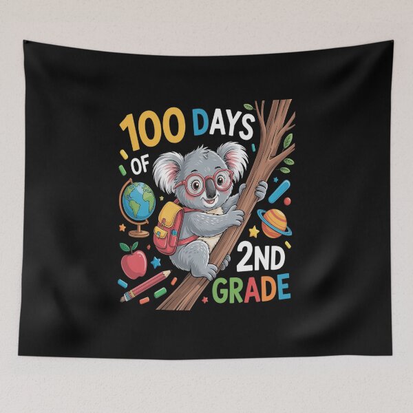 Item preview, 100th Day of School 2nd grade kids koala 100 days of school  designed and sold by BlassmausArt.