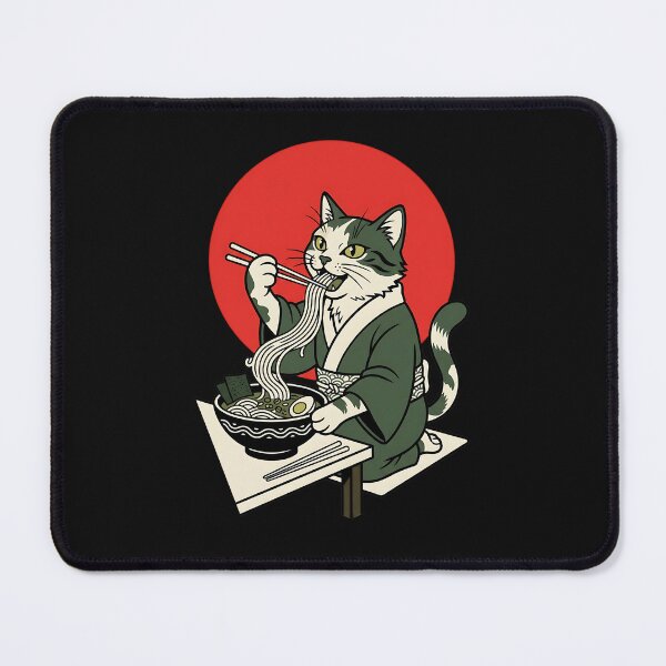 Item preview, Urban Ramen Cat Backprint designed and sold by tratakos.