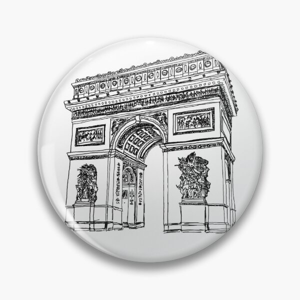 Item preview, Arc de Triomphe sketch designed and sold by Fairy Bread Princess.