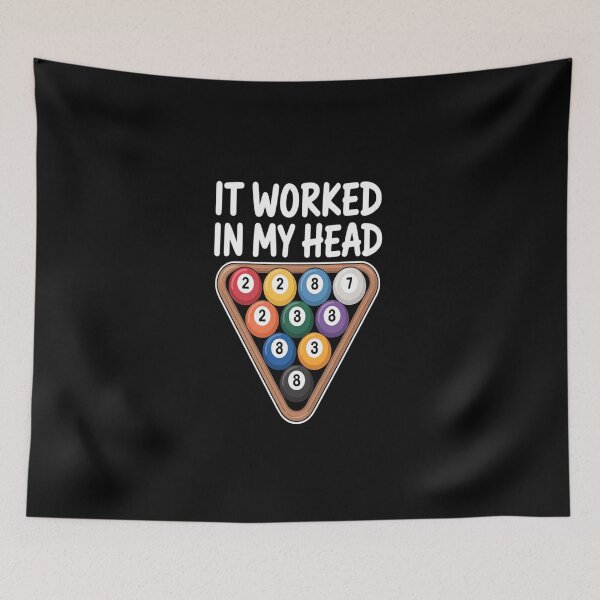 Item preview, Billiard Pool Lovers Funny Eight Balls Stick Play designed and sold by BlassmausArt.