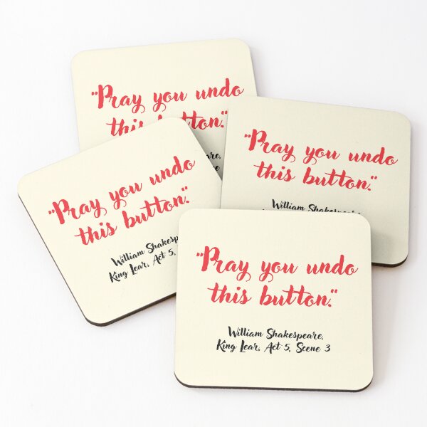 Item preview, Chill Shakespeare Quote from King Lear designed and sold by CharlottePlaceArt.