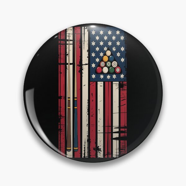 Item preview, Billiard American USA Flag Pool Player 4th of July Patriotic Women designed and sold by BlassmausArt.