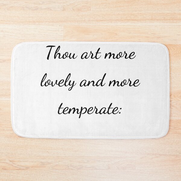 Item preview, "Thou art more lovely and more temperate:" - handwriting black designed and sold by ariksworld.