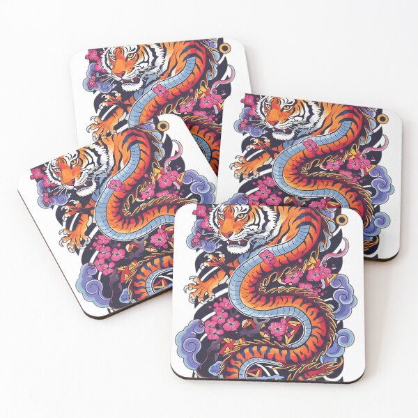 Item preview, Japanese Tiger Dragon Chimera Aesthetic designed and sold by Ossvio.