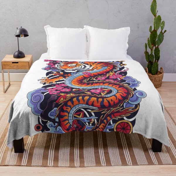 Item preview, Japanese Tiger Dragon Chimera Aesthetic designed and sold by Ossvio.