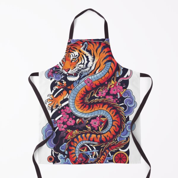 Item preview, Japanese Tiger Dragon Chimera Aesthetic designed and sold by Ossvio.