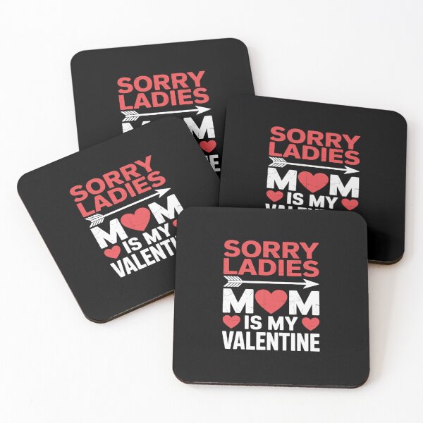 Item preview, Sorry Ladies My Mom Is My Valentine's Day Ladies Red Heart designed and sold by BlassmausArt.