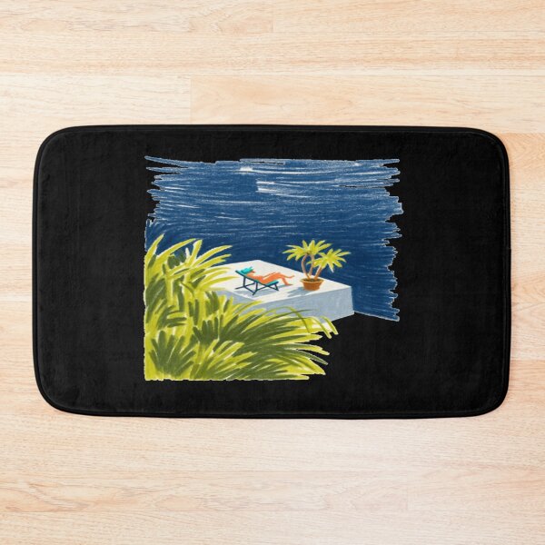 Item preview, Relaxing Terrace Illustration • Calm Summer Vibes • Minimalist Lounge & Nature Artwork designed and sold by Bright Nest Studio.