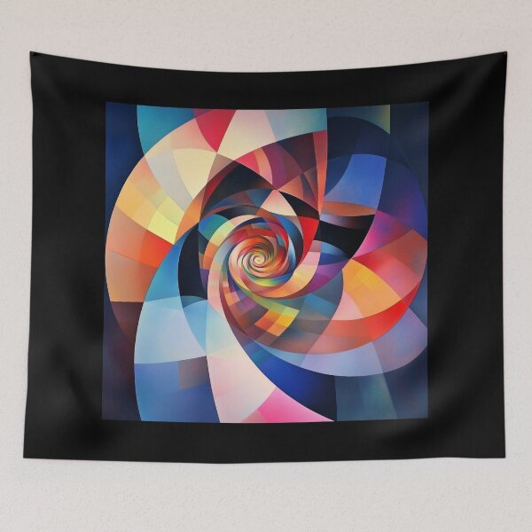 Item preview, Creative Mathematics Geometry Design – Colorful Abstract Shapes Math Art 2 designed and sold by WordPlayStudio.