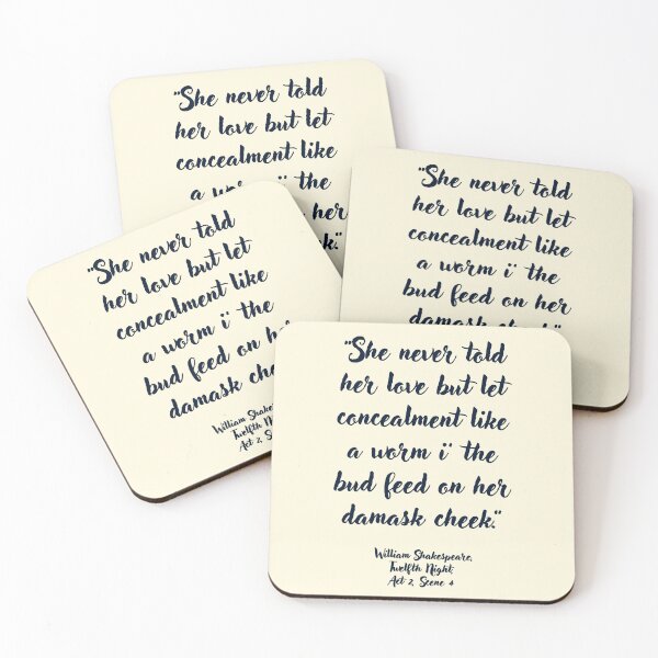 Item preview, Rad Shakespeare Quote from Twelfth Night designed and sold by CharlottePlaceArt.