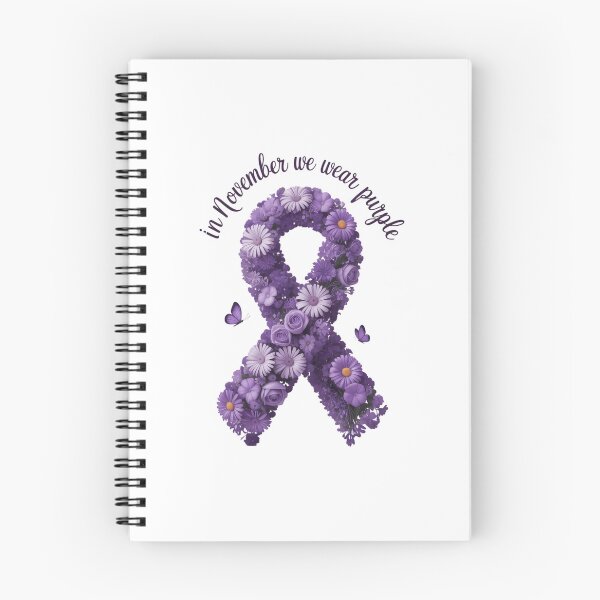 Item preview, Pancreatic Cancer Awareness Floral Ribbon designed and sold by VENOM0RIOT.