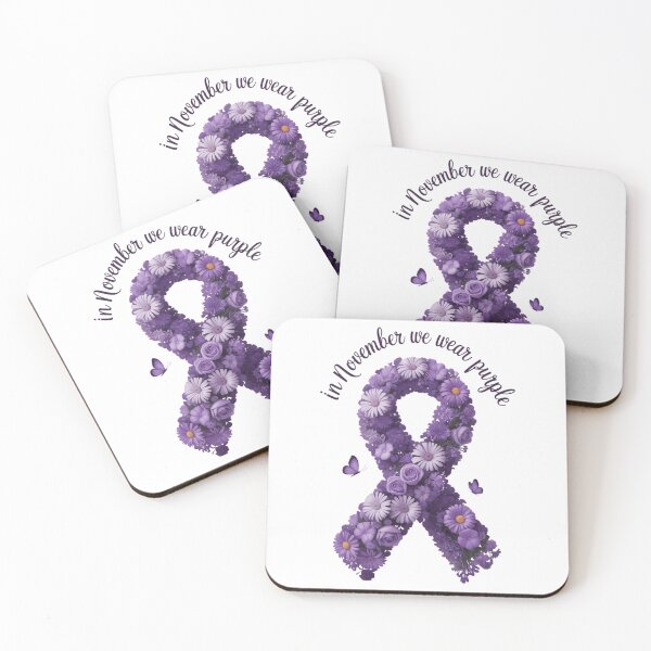 Item preview, Pancreatic Cancer Awareness Floral Ribbon designed and sold by VENOM0RIOT.