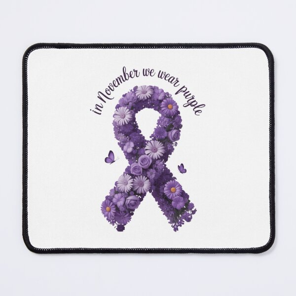 Item preview, Pancreatic Cancer Awareness Floral Ribbon designed and sold by VENOM0RIOT.