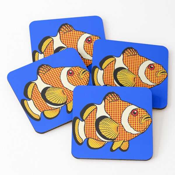 Item preview, High Contrast Pop Art Tropical Clown Fish Design designed and sold by Terry Bain.