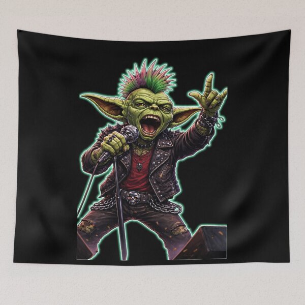 Item preview, Punk Alien Rocker Singing | Mohawk Space Creature Rock Star designed and sold by ☆ CR4ZIIB4BII ☆.