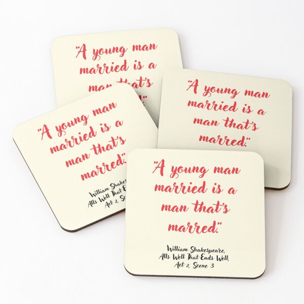 Item preview, Fleek Shakespeare Quote from Alls Well That Ends Well designed and sold by CharlottePlaceArt.