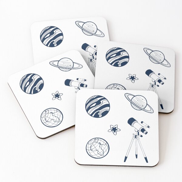 Item preview, Exploring planets and galaxies with a telescope in an astronomy setting during a clear night designed and sold by Ms. Iryna.