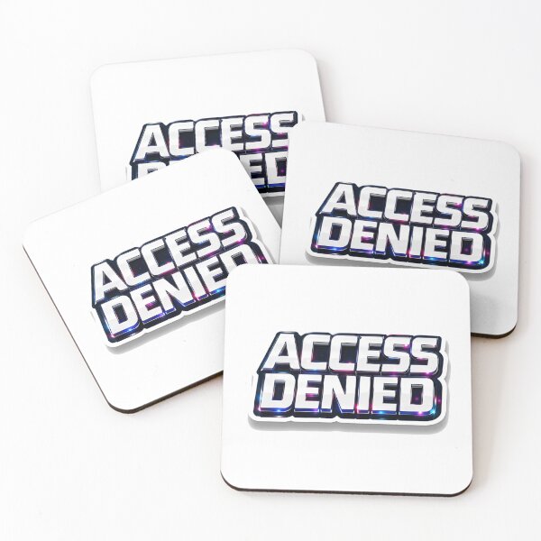 Item preview, Access Denied 3D Chrome Text – Cyberpunk Neon Tech Sticker, Gamer Aesthetic Design designed and sold by WorkVibe Studio.