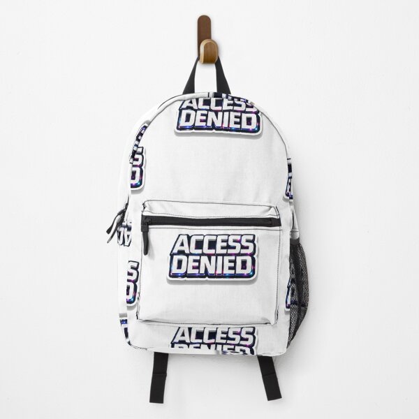 Item preview, Access Denied 3D Chrome Text – Cyberpunk Neon Tech Sticker, Gamer Aesthetic Design designed and sold by WorkVibe Studio.