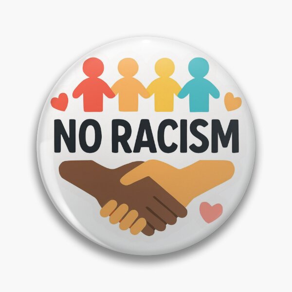 Item preview, No Racism – Unity & Equality Positive Sticker designed and sold by DzA-stickers.