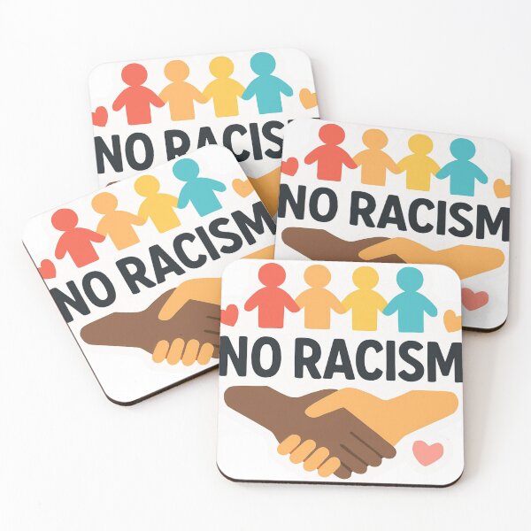 Item preview, No Racism – Unity & Equality Positive Sticker designed and sold by DzA-stickers.
