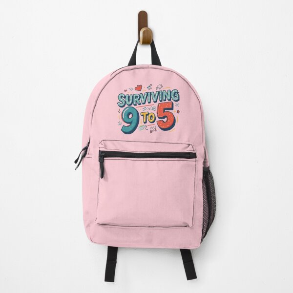 Item preview, “Surviving 9 to 5.” - Pastel Pink designed and sold by Grixel's Paang Gala Shop.