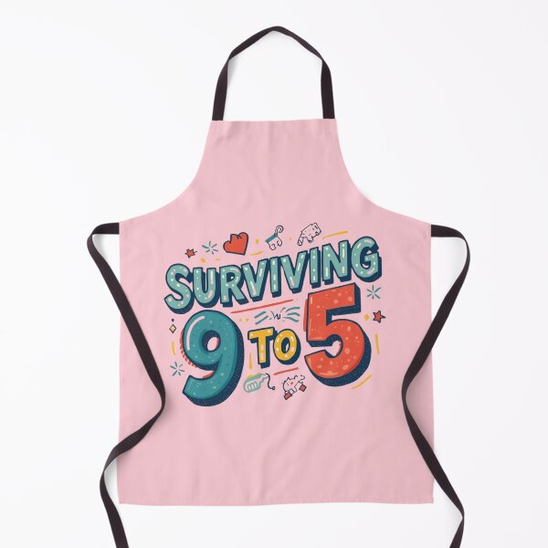Item preview, “Surviving 9 to 5.” - Pastel Pink designed and sold by Grixel's Paang Gala Shop.