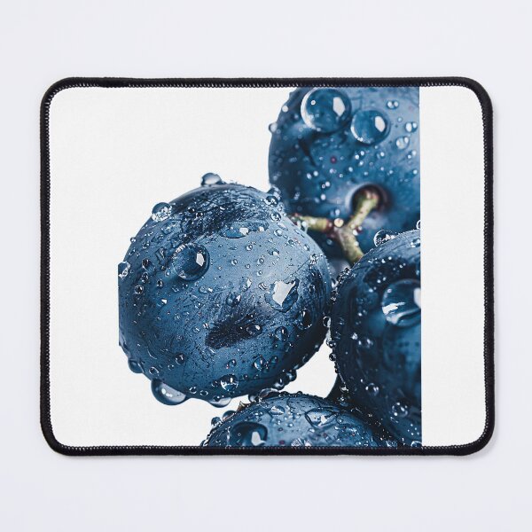 Item preview, Macro Blue Grapes with Water Droplets designed and sold by Creatby7030.