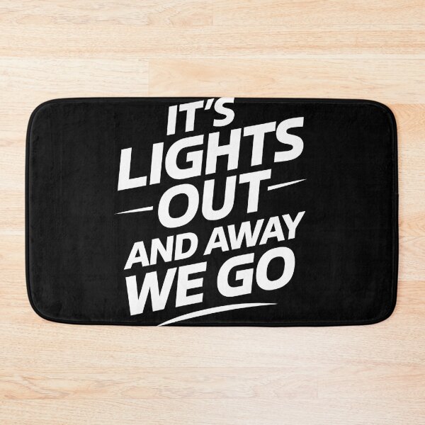 Item preview, Lights Out And Away We Go Bold Modern F1 Quote designed and sold by reval-store.