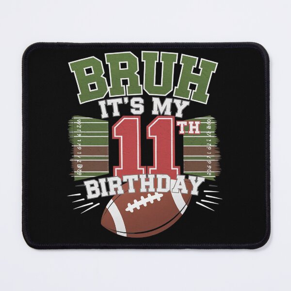 Item preview, Bruh It's My 11th Birthday 11 Year Old Birthday Football T-Shirt designed and sold by fferomananul.