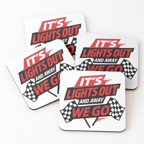Item preview, Lights Out And Away We Go F1 Checkered Flags designed and sold by reval-store.