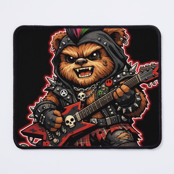 Item preview, PPunk Rock Bear Guitarist – Grunge Rebel Animal Music Designurple Punk Rock Girl Guitarist – Cute Grunge Chibi Rocker Design designed and sold by ☆ CR4ZIIB4BII ☆.