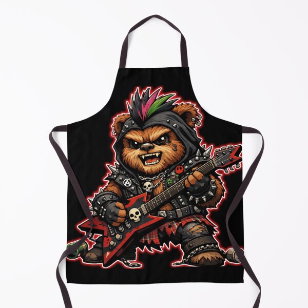 Item preview, PPunk Rock Bear Guitarist – Grunge Rebel Animal Music Designurple Punk Rock Girl Guitarist – Cute Grunge Chibi Rocker Design designed and sold by ☆ CR4ZIIB4BII ☆.