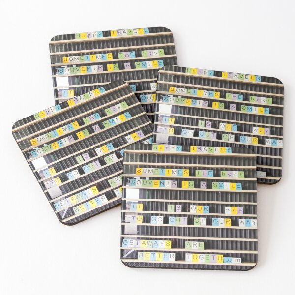 Item preview, Travel Quote Letter Board With Colorful Blocks designed and sold by Kainicram.