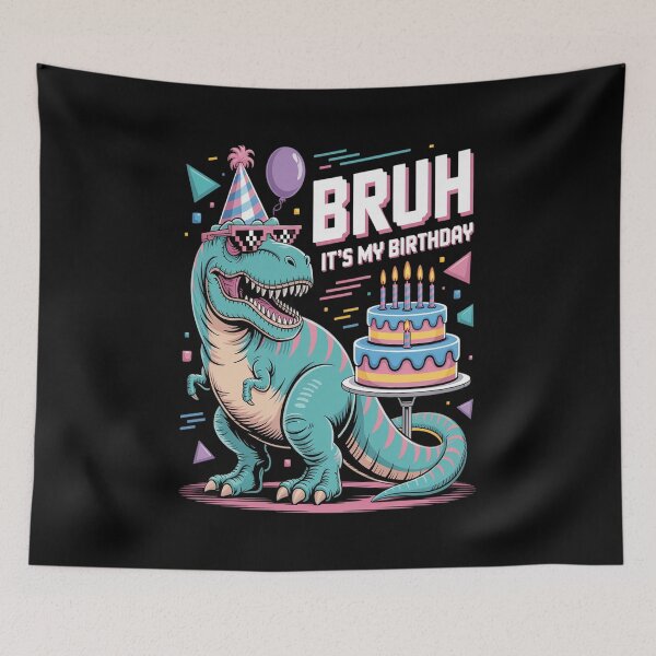 Item preview, Bruh Its My Birthday Dinosaur Boy Girl Family Party Bday designed and sold by fferomananul.
