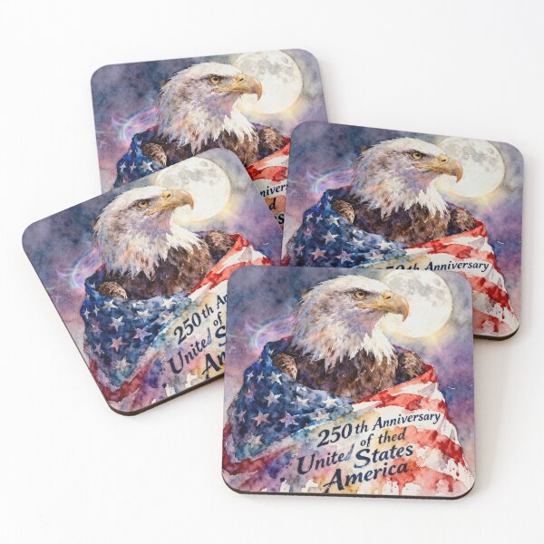 Item preview, Bald Eagle with 250th Anniversary of the United State designed and sold by purplesensation.