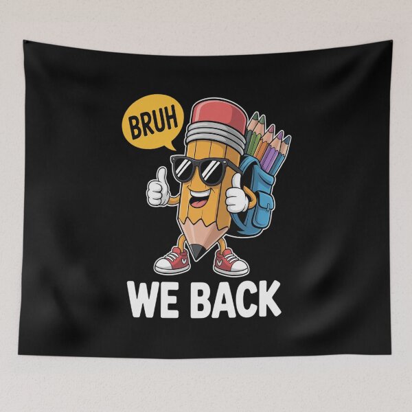 Item preview, Bruh We Back Cute Pencil Teacher Student Boys Back to School designed and sold by fferomananul.