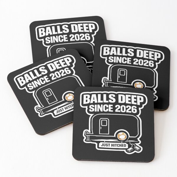 Item preview, Balls Deep Since 2026 Funny Wedding Shirt Just Hitched Bachelor Party Humor Groom Gift designed and sold by VibeOffline Studio.
