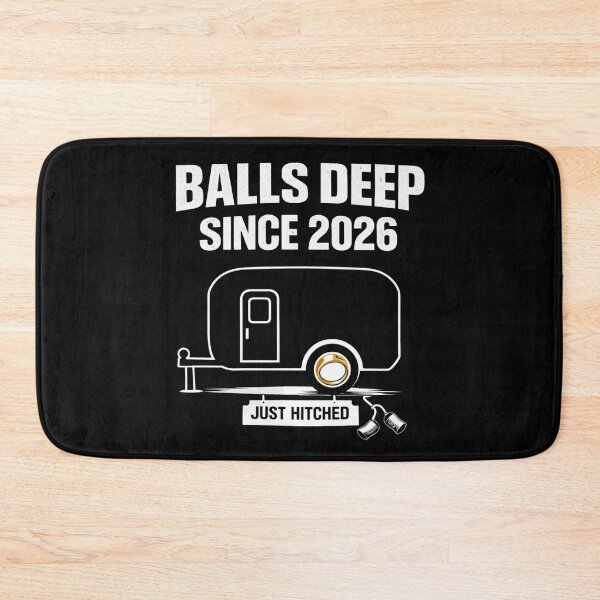 Item preview, Balls Deep Since 2026 Funny Wedding Shirt Groom Gift Bachelor Party Just Hitched Humor designed and sold by VibeOffline Studio.