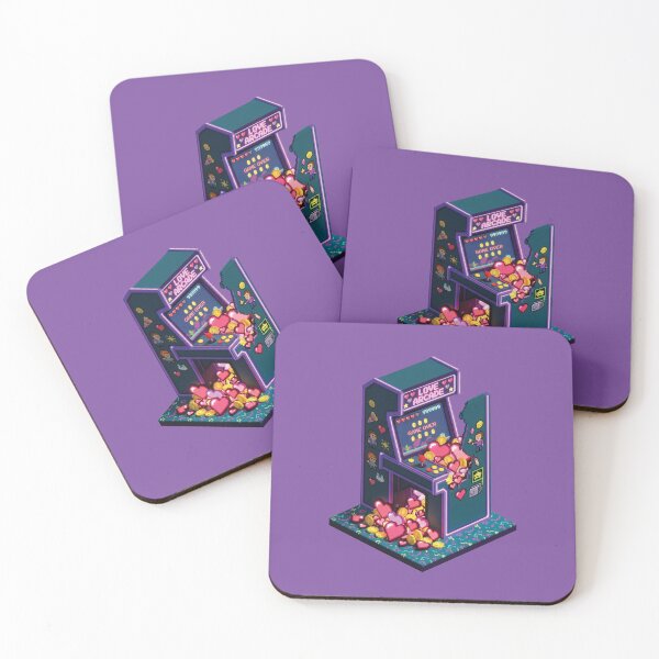 Item preview, Love Arcade – Retro Pixel Gaming Hearts Illustration designed and sold by KAYJAY DESIGNS.