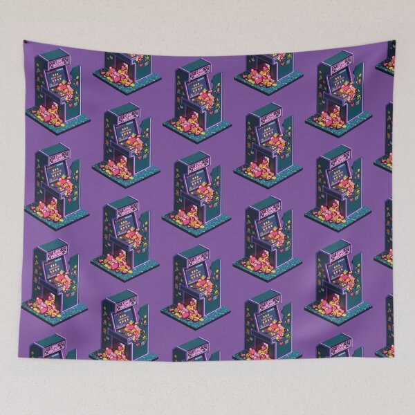 Item preview, Love Arcade – Retro Pixel Gaming Hearts Illustration designed and sold by KAYJAY DESIGNS.