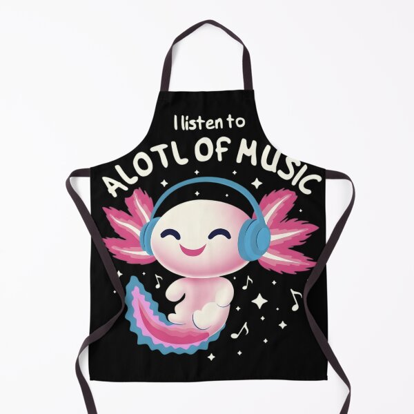 Item preview, Cute Axolotl Listening to Music - I Listen to Alotl of Music Pun designed and sold by haitrieuic96.